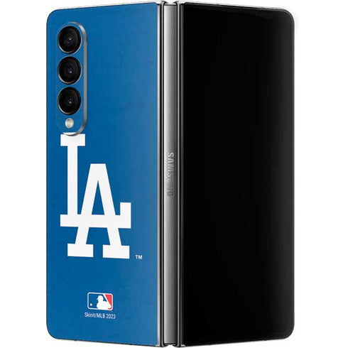 MLB Los Angeles Dodgers - Solid Distressed Galaxy Z Fold4 5G Skin